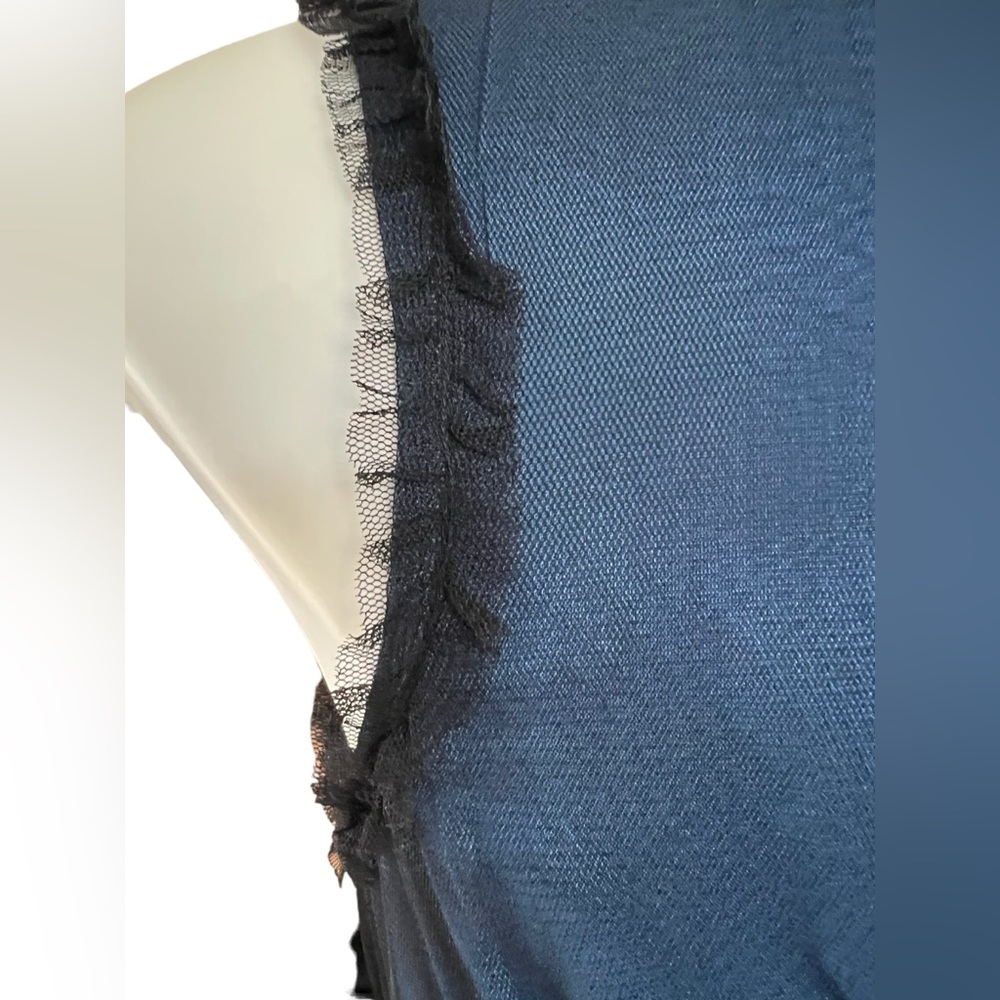 Anthropologie Moulinette Soeurs‎ Stilled Night mesh overlay midi dress size XS - Picture 5 of 12